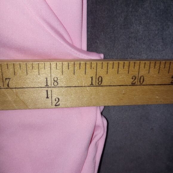 Stylish Pink/Hot Pink Bodycon Dress with Contrast Trim Size XXL NWOT P2P 19 In - Picture 6 of 7